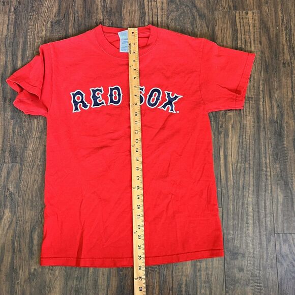 Boston Red Sox T-shirt Men’s Small 19 Joshua Beckett 2006 Red Baseball Delta Tag - Picture 8 of 8